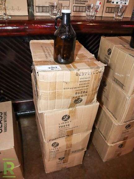 (4) Boxes Of Growlers With Lid, 32OZ - Roller Auctions
