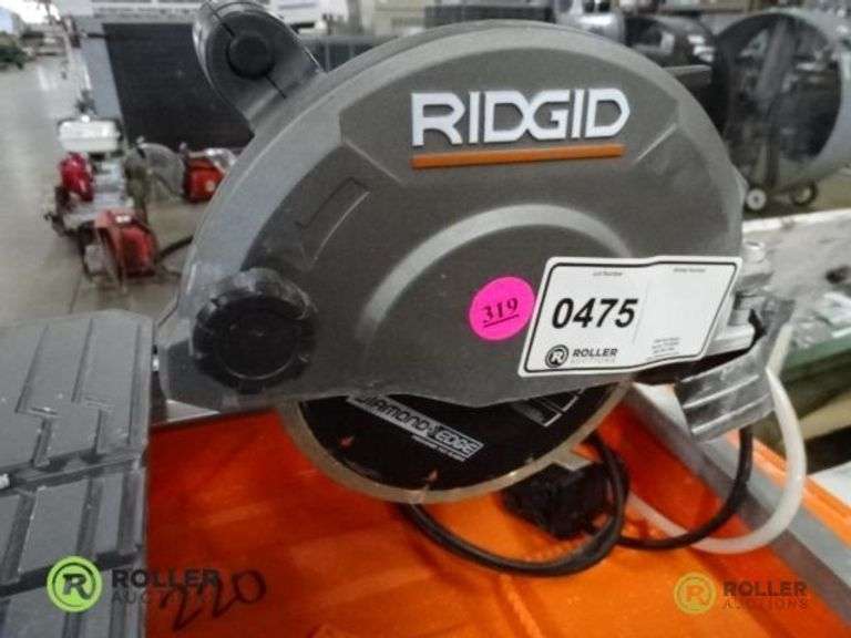 Ridgid R4030 7in Wet Tile Saw With Stand Roller Auctions