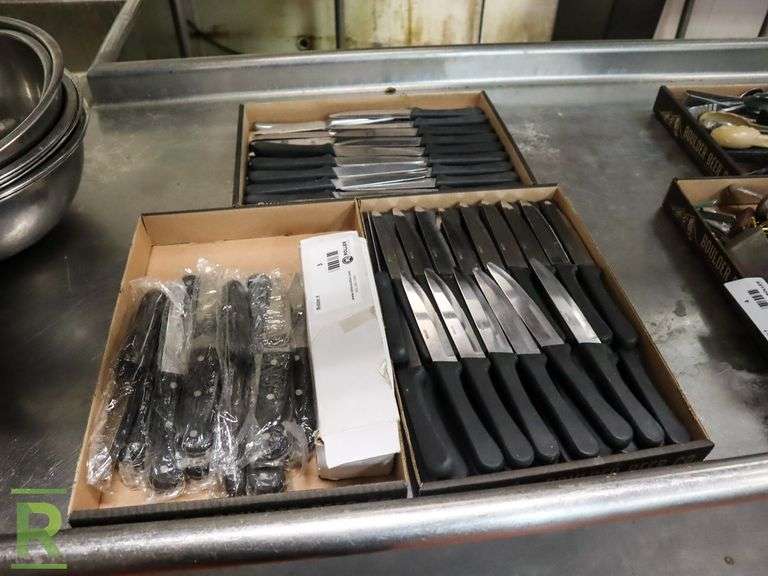 (3) Trays Of Knives - Roller Auctions