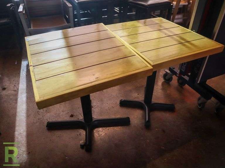 (2) Dining Tables, 28" x 24" - Roller Auctions