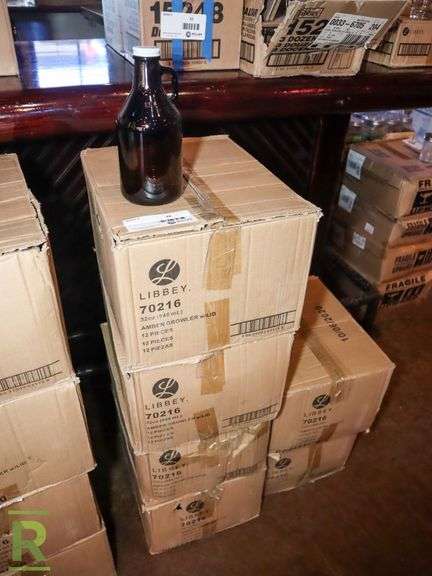 (6) Boxes Of Growlers With Lid, 32OZ - Roller Auctions