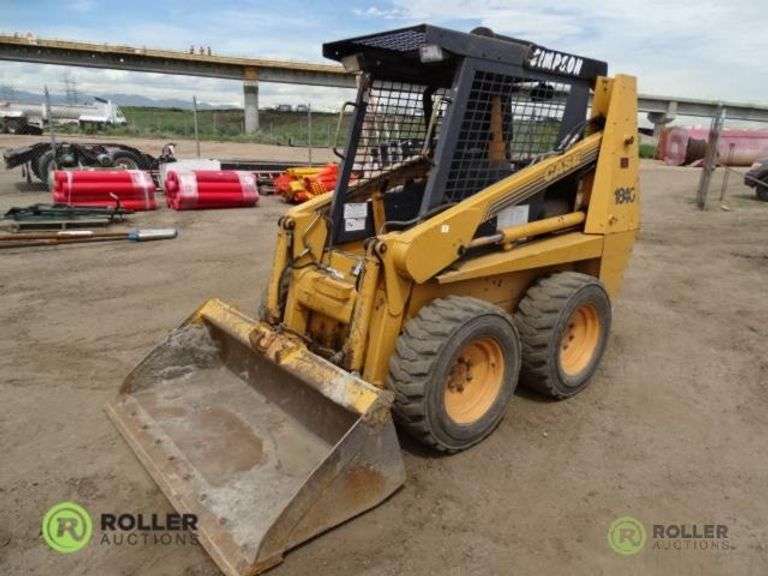 1996 Case 1840 Skid Steer Loader, Auxiliary Hydraulics, 63in Bucket, 1016.5 Tires, Hour Meter