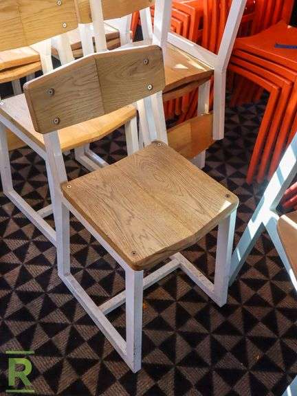 (9) Wood And Metal Dining Chairs - Roller Auctions
