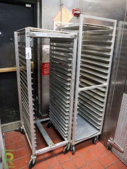 (2) Sheet Pan Racks, On Casters - Roller Auctions