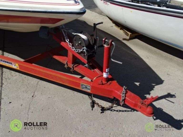 1986 ROADRUNNER S/A 19ft Boat Trailer, 3000 LB GVWR, Ball Hitch VIN