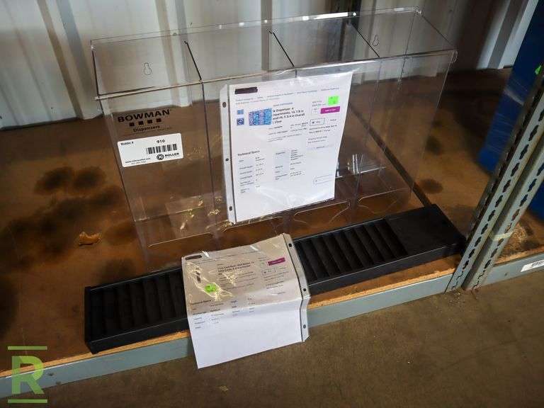 Bowman 4-Compartment Dispenser and Amano 25-Card Time Card Holder - Roller Auctions