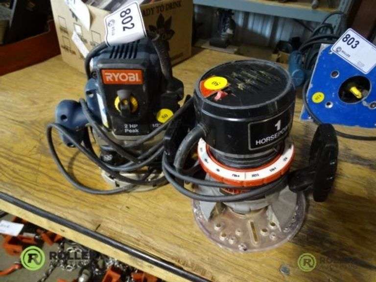 Craftsman and Ryobi Wood Routers Roller Auctions
