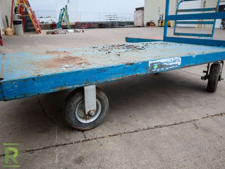 (2) Flatbed Carts - Roller Auctions