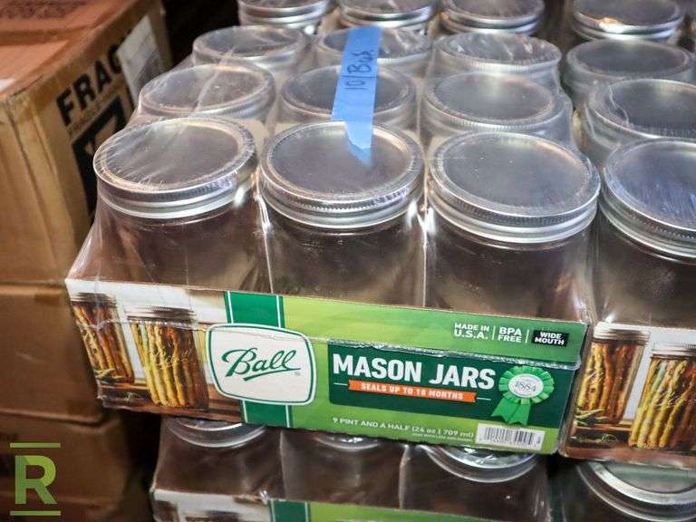 (144) Mason Jars, 24OZ - Roller Auctions
