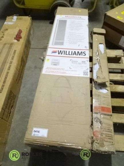 Williams Monterey 3509622A Natural Gas 35000-BTU Wall Mount Heater and  Dimplex Baseboard Heater - Roller Auctions
