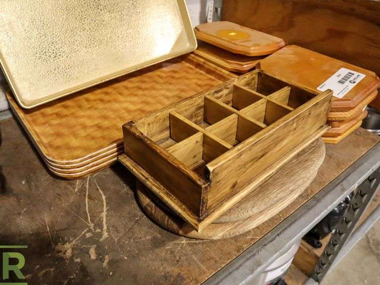 Serving Trays and Wood Trays Roller Auctions