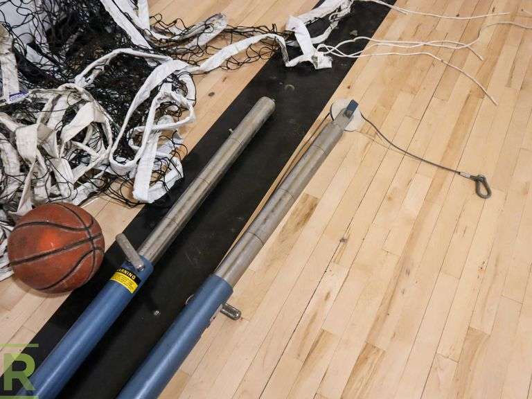 Volleyball Nets, Poles And (5) Balls Roller Auctions