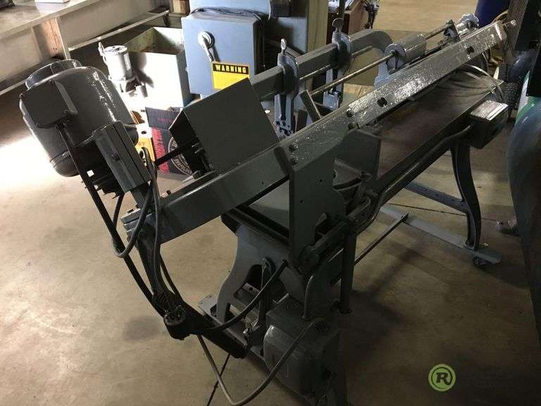 Wells 8M Horizontal Metal Cutting Band Saw, 3HP, 3PH On Casters w/ Blade Stock S/N 14662