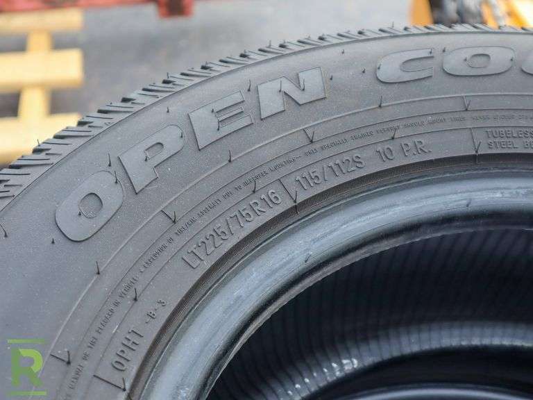 (4) 2017 Toyo Open Country LT225/75R16 Tires - Roller Auctions