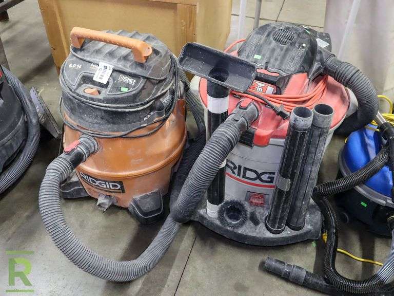 (2) Ridgid Wet/Dry Vacuums - Roller Auctions