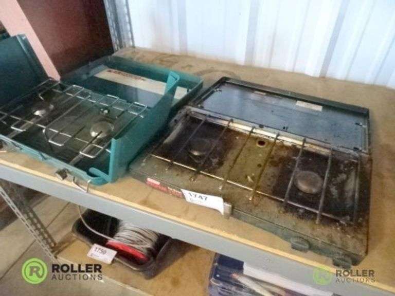 (2) Coleman 2Burner Propane Stoves Roller Auctions