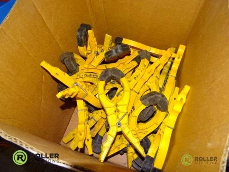 Box of Plastic Spring Clamps Roller Auctions