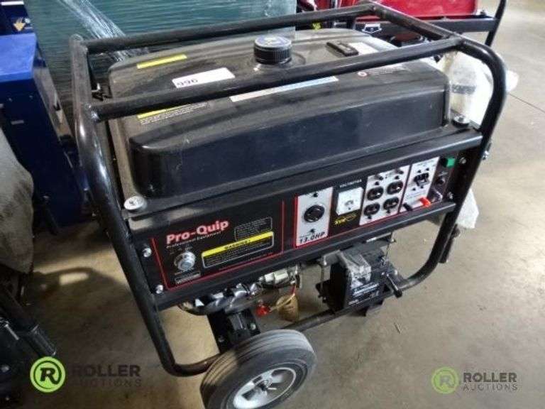 Yamakoyo Pro Quip Q8 3K 8300W Gas Generator Roller Auctions