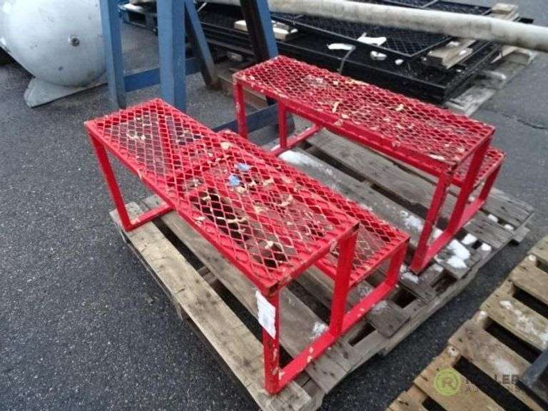 (2) Metal Trailer Steps Roller Auctions