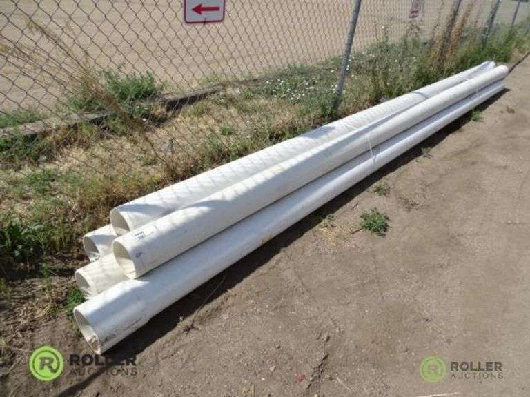 (5) 20ft Sections of PVC 1120 Well Casting Pipe Roller Auctions