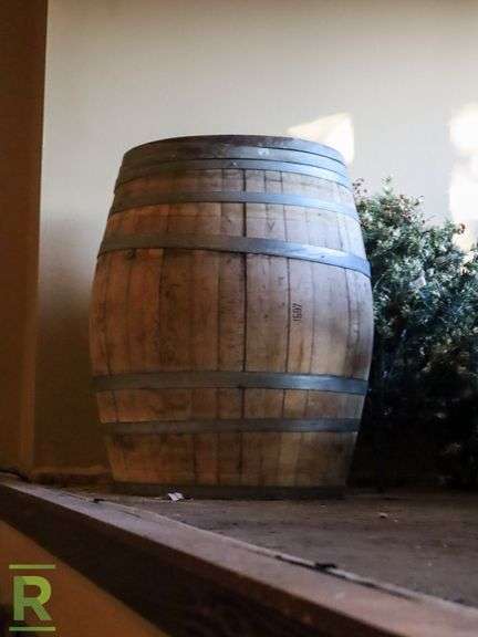 (2) Wood Barrels - Roller Auctions