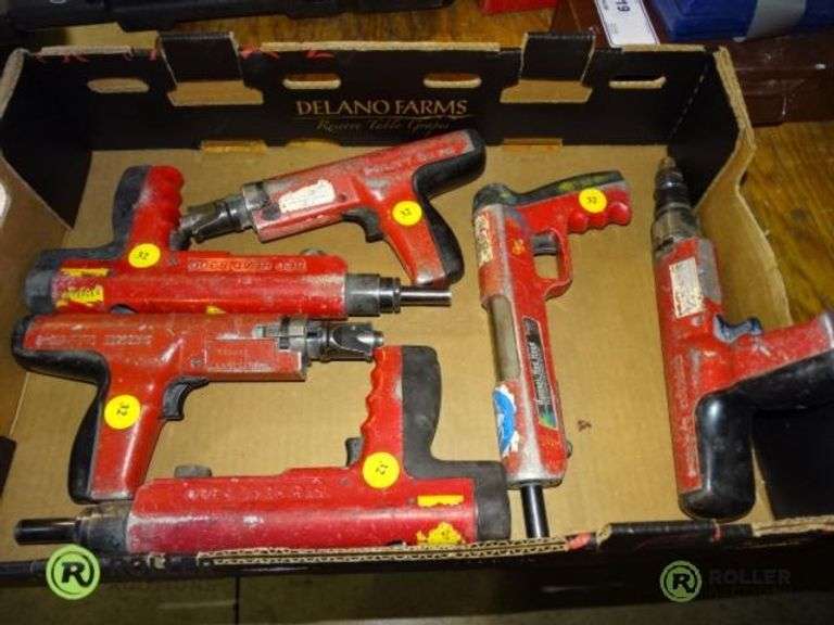 Tote of Ramset and Hilti Fastener Guns Roller Auctions