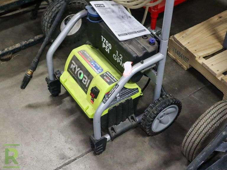 Ryobi Pressure Washer, 1700PSI, Hose & Wand - Roller Auctions