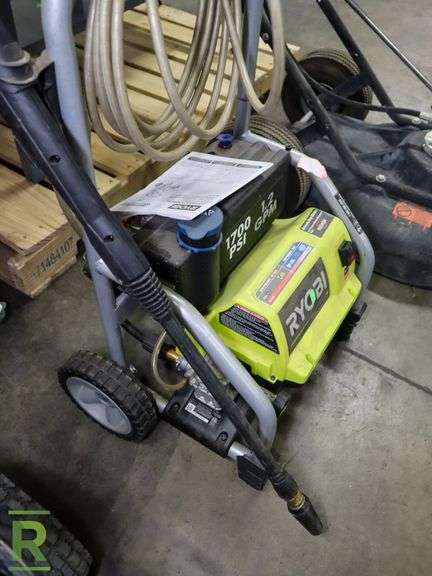 Ryobi Pressure Washer, 1700PSI, Hose & Wand - Roller Auctions