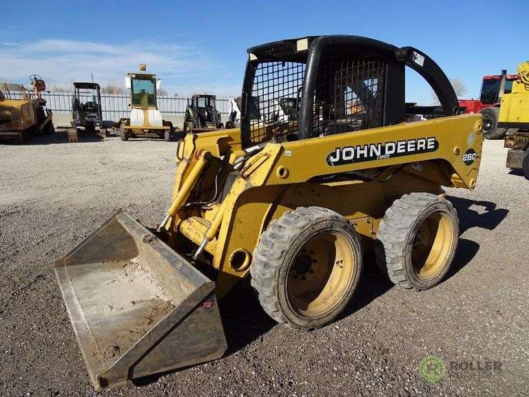 2001 John Deere 260 Skid Steer Loader, 2Speed, Auxiliary Hydraulics, 72in Bucket , Hour Meter