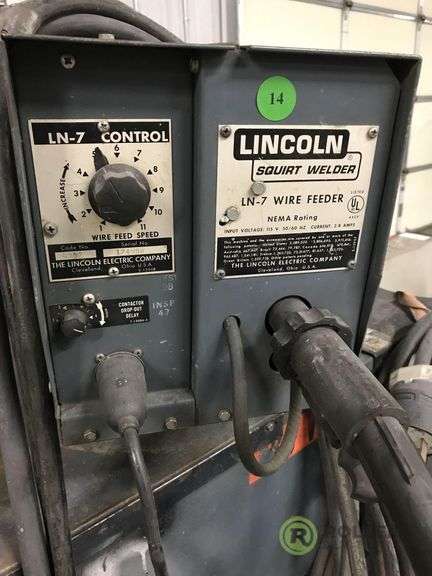 Lincoln Idealarc DC-400 Arc Welder With Lincoln LN-7 Wire Feeder, Torch