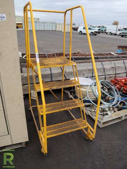 Warehouse Stocking Ladder, 4-Step - Roller Auctions