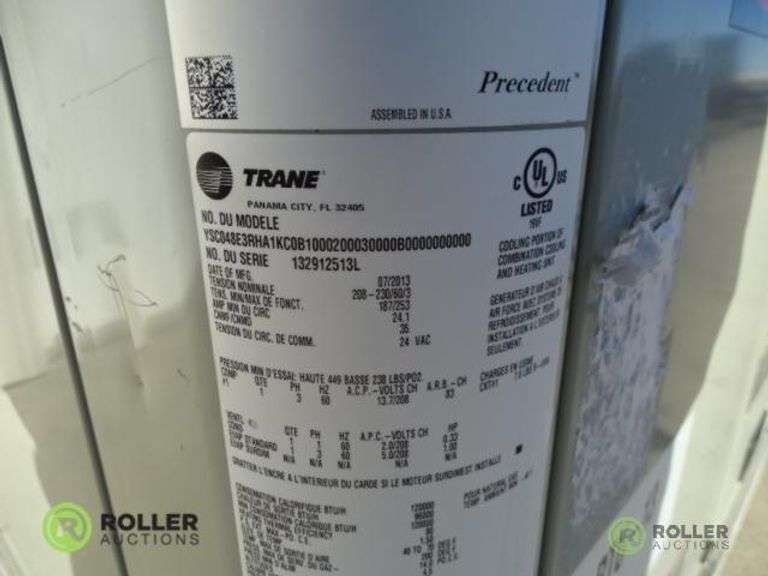 Trane Roof Top Mount Heating / Cooling Unit, 130000-BTU, Single Phase ...