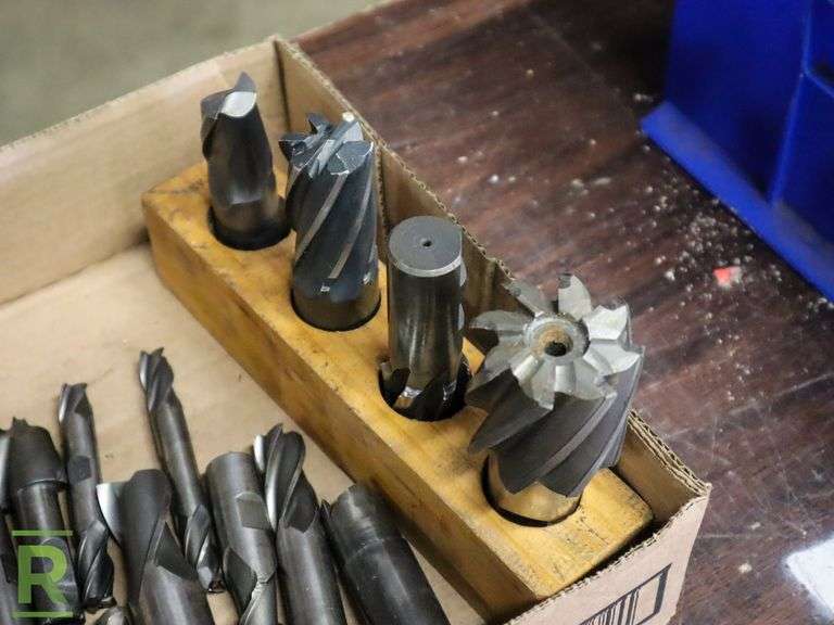 (2) Trays of End Mills - Roller Auctions
