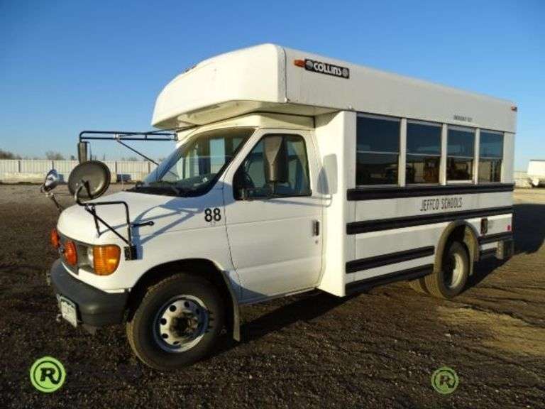 2003 FORD ESERIES 14PASSENGER COLLINS SCHOOL BUS, Powerstroke 7.3L V8 Diesel, Automatic