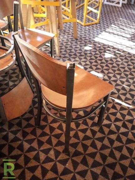 (44) Wood And Metal Dining Chairs - Roller Auctions