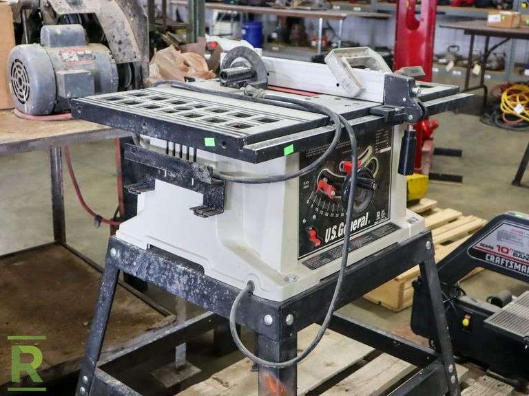 US General 10" Table Saw - Roller Auctions