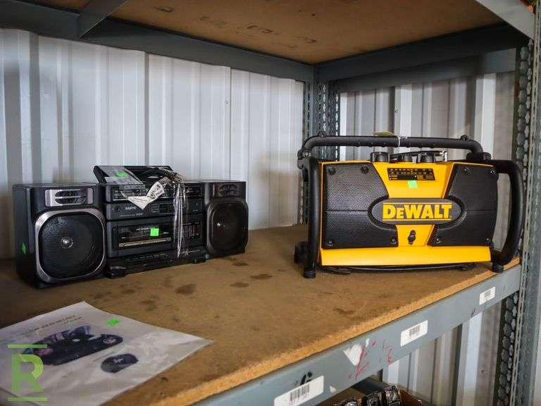 DeWalt Jobsite Radio and Sanyo Boom Box - Roller Auctions