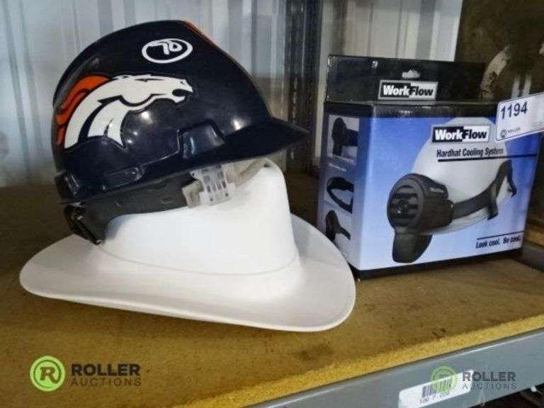 Hard Hat Cooling System, Broncos Hard Hat, and Cowboy Hard Hat Roller
