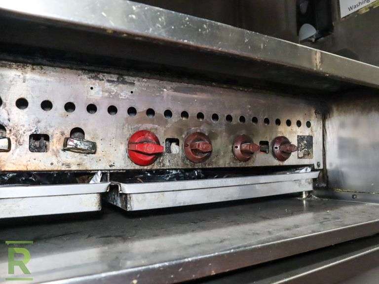8-Burner Char Broiler, Gas, Built In - Roller Auctions