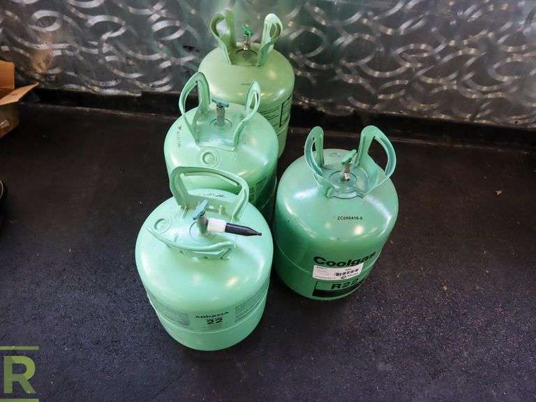 (4) Partial Tanks of R22 Refrigerant - Roller Auctions