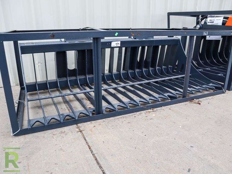 New TMG Industrial TMG-SB72 72" Rock Skeleton Bucket Attachment to Fit Skid Steer (Please Check All Fluids, Fittings, Hardware and Connections Prior To Use) - Roller Auctions