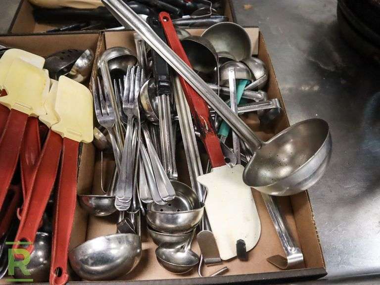 (3) Trays Of Kitchen Utensils - Roller Auctions