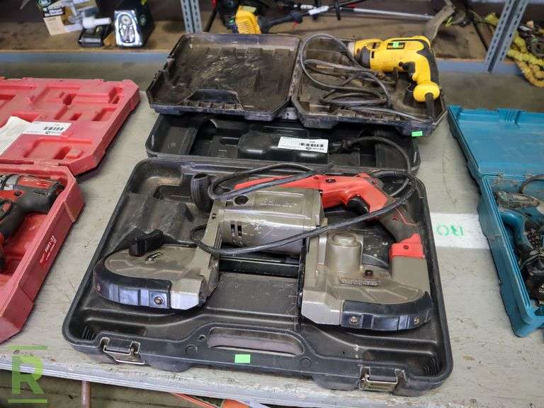 Bauer 1678E-B Bandsaw and DeWalt Drill - Roller Auctions
