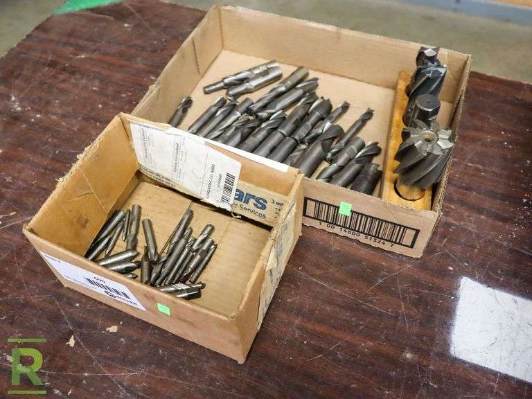 (2) Trays of End Mills - Roller Auctions