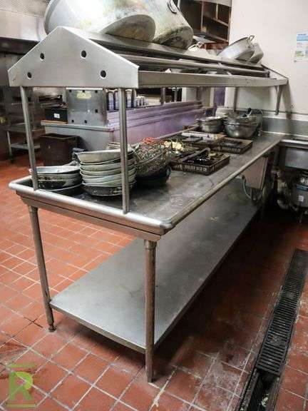 Stainless Steel Dish Wings Clean/Dirty Side, 100" x 115" & 100" x 100" - Roller Auctions