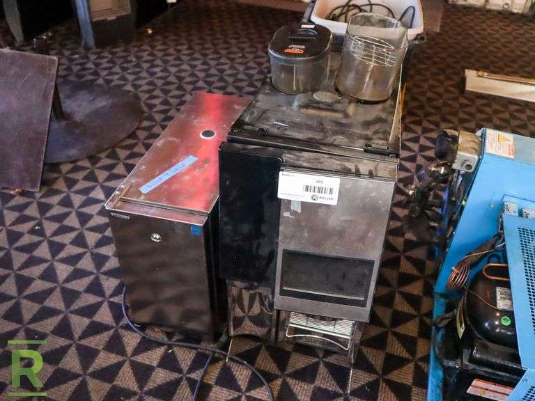 Bunn Espresso Machine With Counter Top Refrigerator - Roller Auctions