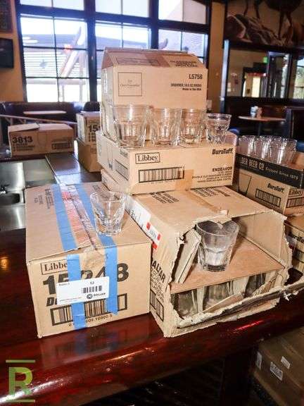 (4) Boxes Of Rocks Glasses - Roller Auctions