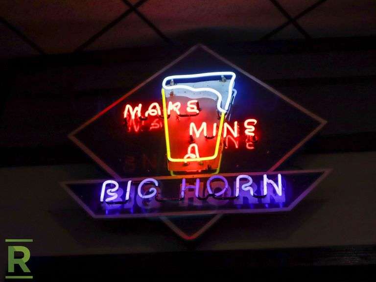 Bighorn Neon Sign - Roller Auctions