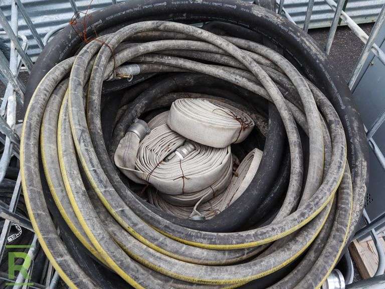 (2) Bins Of Water Discharge Hoses, Various Sizes - Roller Auctions