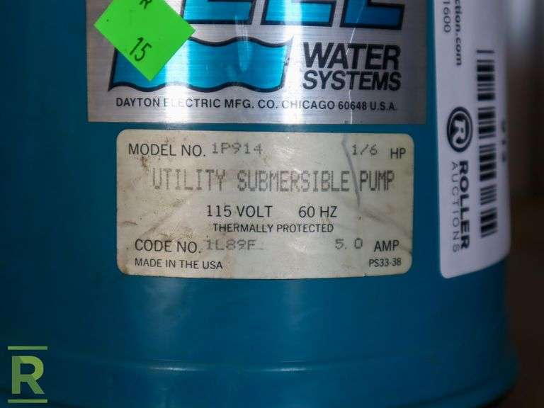 Teel IP914 Submersible Utility Pump - Roller Auctions